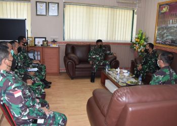 Danrem 131/Santiago Terima Kunjungan Silaturahmi Danguskamla Koarmada II