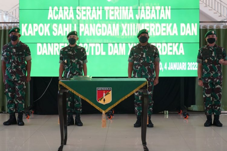 2 Pejabat Kodam XIII/Merdeka Diganti