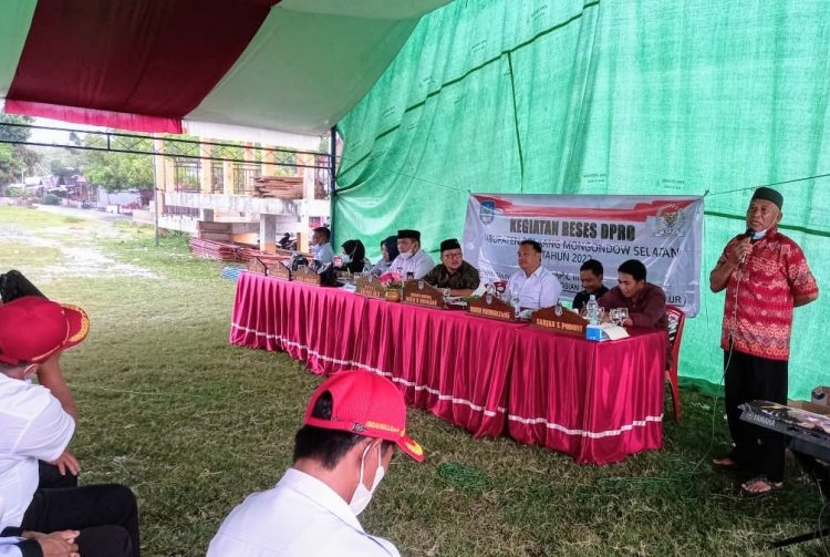 Reses Anggota DPRD Bolsel Dapil III, Masyarakat Minta Peningkatan Jalan Perkebunan