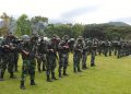 450 Prajurit Batalyon Armed 19-105/Tarik Bogani Berangkat Amankan Perbatasan RI-Malaysia