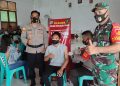 Berada di Perbatasan Utara Indonesia, Koramil 1312-02/Lirung Gencar Vaksin Covid19 kepada Masyarakat