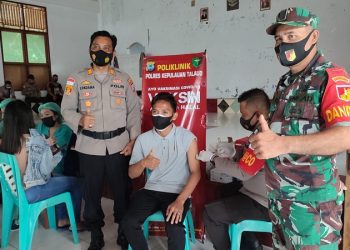 Berada di Perbatasan Utara Indonesia, Koramil 1312-02/Lirung Gencar Vaksin Covid19 kepada Masyarakat