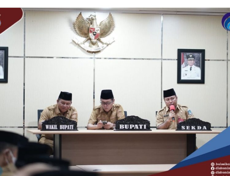 Bupati dan Wabup Bolsel Rapat Kerja Bersama Jajaran, Ini yang Dibahas