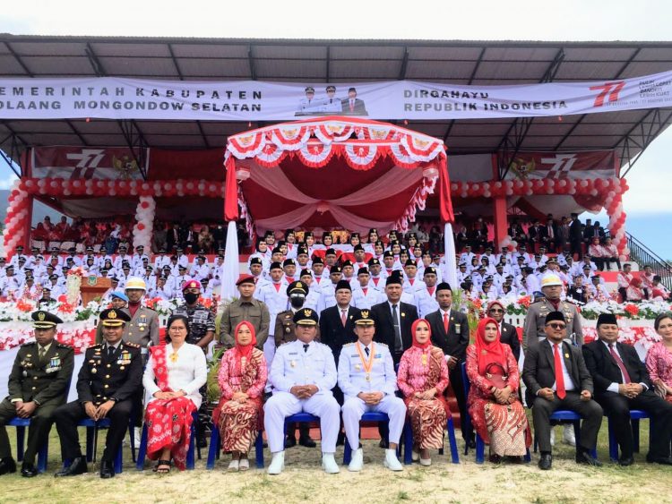 Bolsel Rayakan HUT ke-77 RI di Wilayah Perbatasan