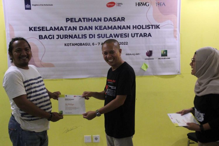 15 Jurnalis di Sulut Belajar Keselamatan dan Keamanan Holistik