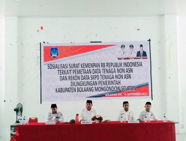 Pemkab Bolsel Rekon Data Tenaga Non ASN