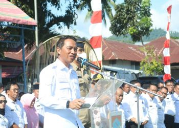 Bupati Boltim Sam Sahrul Mamonto Pimpin Apel Perdana