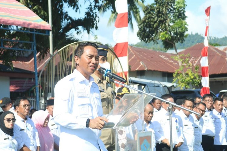 Bupati Boltim Sam Sahrul Mamonto Pimpin Apel Perdana