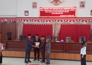 DPRD Bolsel Gelar Paripurna Penyampaian LKPJ Kada Tahun 2022