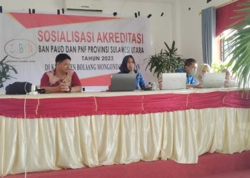 Disdikbud Bolsel Gelar Sosialisasi Akreditasi Satuan PAUD