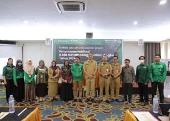 Sekkot Kotamobagu Buka FGD Penyusunan Publikasi Kotamobagu Dalam Angka Tahun 2023