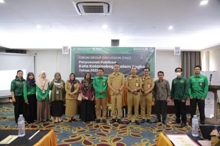 Sekkot Kotamobagu Buka FGD Penyusunan Publikasi Kotamobagu Dalam Angka Tahun 2023