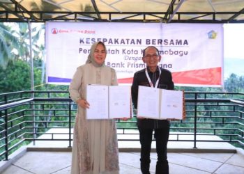 Walikota Tatong Bara Teken Kesepakatan Bersama dengan PT. BPR Prisma Dana