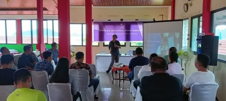 AJI Manado Gelar Diskusi Independensi Media dan Demokrasi di Kepulauan Sitaro