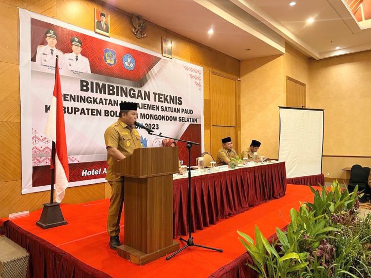 Tingkatkan Manajemen Satuan PAUD, Disdikbud Bolsel Gelar Bimtek