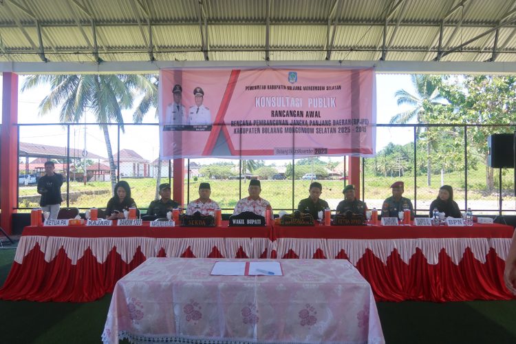 Wabup Bolsel Buka Konsultasi Publik Ranwal RPJPD 2025-2045