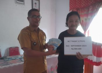 Pemerintah Kampung Laingpatehi Salurkan BLT Kepada 28 KPM