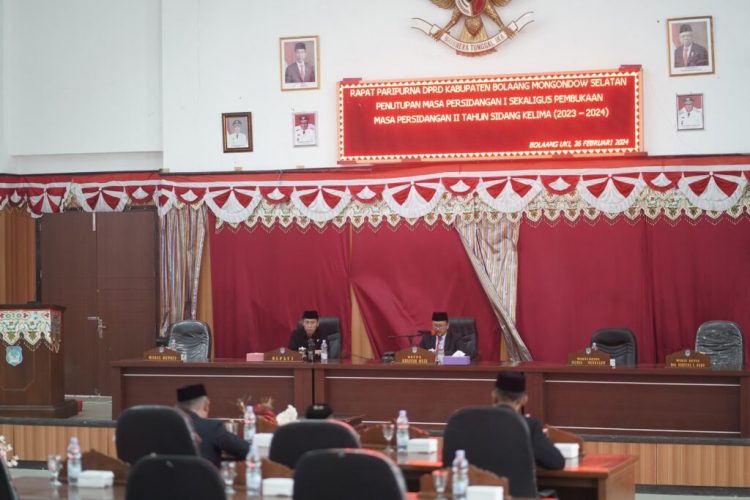 DPRD Bolsel Gelar Paripurna Tutup Buka Masa Sidang Tahun 2023-2024