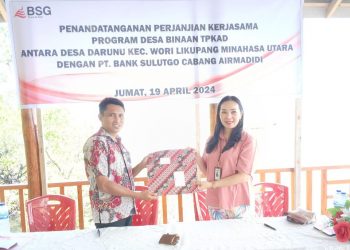 BSG Cabang Airmadidi Teken Kerja Sama Dengan Desa Wisata Darunu, Sumeisey: Kita Tunjang Pelaku UMKM