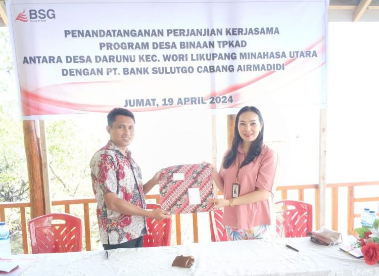 BSG Cabang Airmadidi Teken Kerja Sama Dengan Desa Wisata Darunu, Sumeisey: Kita Tunjang Pelaku UMKM