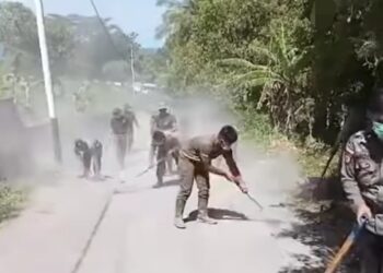 Sudah 7 Hari Personil Polres Sitaro Standby di Tagulandang, Apa Saja yang Sudah Dibuat?