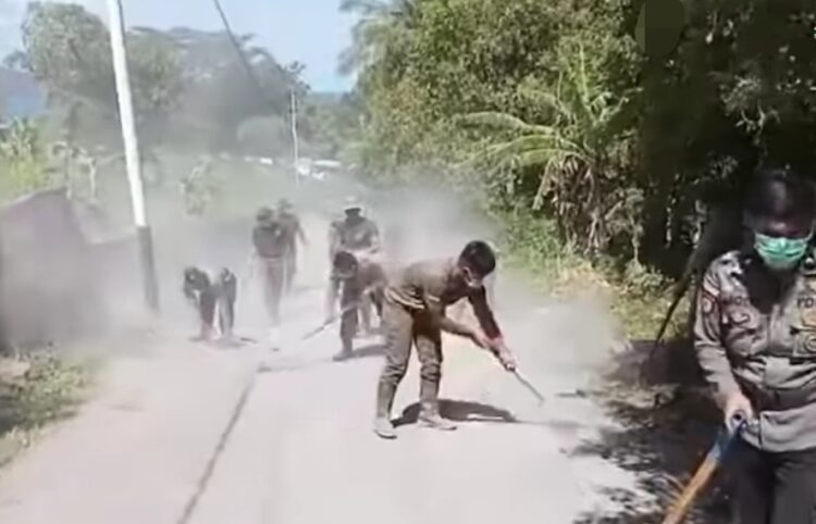 Sudah 7 Hari Personil Polres Sitaro Standby di Tagulandang, Apa Saja yang Sudah Dibuat?