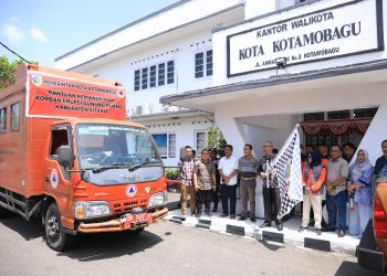 Kotamobagu Kirim Bantuan untuk Korban Bencana Gunung Ruang di Sitaro