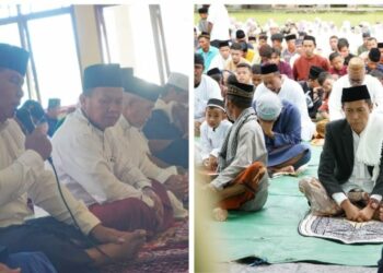 Bupati Iskandar Salat Iduladha di Momalia, Wabup Deddy di Pinolosian