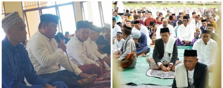 Bupati Iskandar Salat Iduladha di Momalia, Wabup Deddy di Pinolosian
