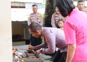Selain Bedah Rumah, Ternyata Polres Sitaro Juga Beri Kado Spesial Kepada Warga Siau Timur di HUT Bhayangkara