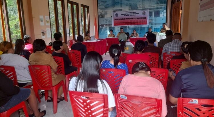 Hadir di Muskam Lesah Rende, Ini Pesan Camat Norbert Anthon Sakendatu