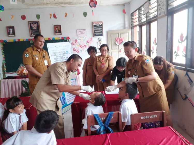 Puskesmas Tagulandang Telah Action Dengan PIN Polio Putaran Kedua, Ini Sasarannya