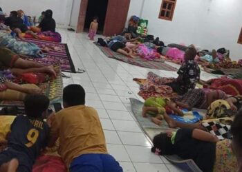 Jadi Salah Satu Lokasi Pengungsian, Kapitalau Herlin Tahulending Alih Fungsikan Kantor Kampung dan BPU