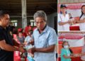Pemerintah Kampung Lesah Salurkan Bantuan Tunai Kepada 24 KPM, Begini Pesan Kapitalau Roosevelt Hendra Derek