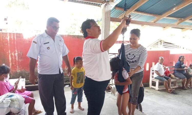 Pemerintah Kampung Mohongsawang Kolaborasi Dengan Puskesmas Tagulandang Wujudkan Target Indonesia Emas Tahun 2024