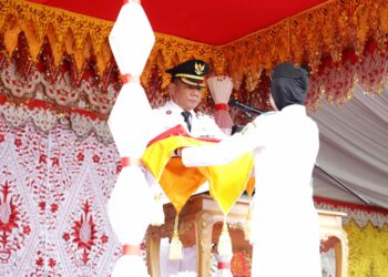 Abdullah Mokoginta Pimpin Upacara HUT RI ke-79 di Kotamobagu