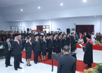20 Anggota DPRD Sitaro Periode 2024-2029 Dilantik, PDI Masih Mendominasi Perolehan Kursi