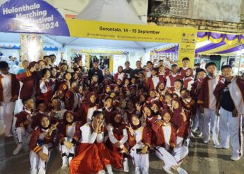 SMPN Molibagu Juara 2 di Hulonthalo Marching Festival