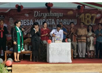 Hukum Tua Ruddy B Jacobus Bikin Sejarah Baru, Desa Darunu Rayakan HUT ke-187