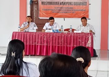 Jabatan Kapitalau Bertambah 2 Tahun, Pemerintah Kampung Birarikei Bahas Ulang RPJM