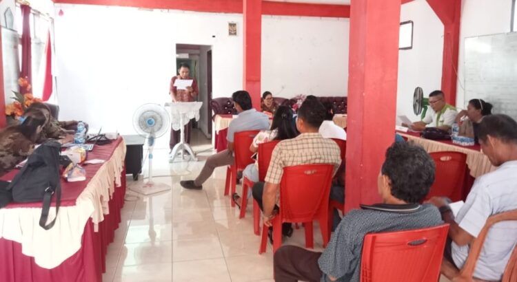 Pemerintah Kampung Mahangiang Bahas Perubahan RPJM Tahun 2021-2027