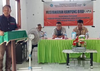Libatkan MTK, Tomas dan Toga, Pemerintah Kampung Birakiama Bahas Perubahan RPJM Tahun 2021-2924