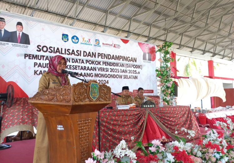 Disdikbud Bolsel Laksanakan Sosialisasi dan Pendampingan Pemutakhiran Dapodik PAUD