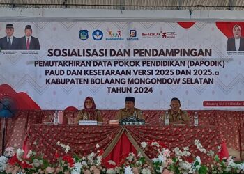 Disdikbud Bolsel Laksanakan Sosialisasi dan Pendampingan Pemutakhiran Dapodik PAUD