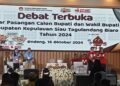 Sukses Gelar Debat Paslon, Ketua KPU Sitaro: Kita Berharap Masyarakat Dapat Gambaran Visi-Misi Paslon