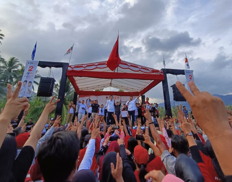 Kampanye di Pintim, Pasangan IDEAL Janji Hotmix Jalan Perkebunan