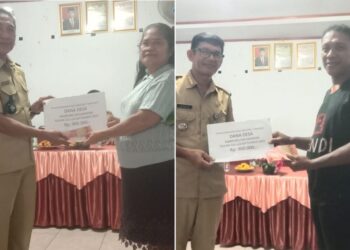 Kapitalau Nimbrot T Mulingka Salurkan Bantuan Uang Tunai Kepada 32 Kepala Keluarga 