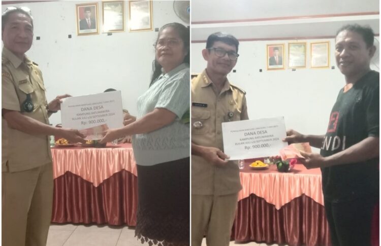 Kapitalau Nimbrot T Mulingka Salurkan Bantuan Uang Tunai Kepada 32 Kepala Keluarga