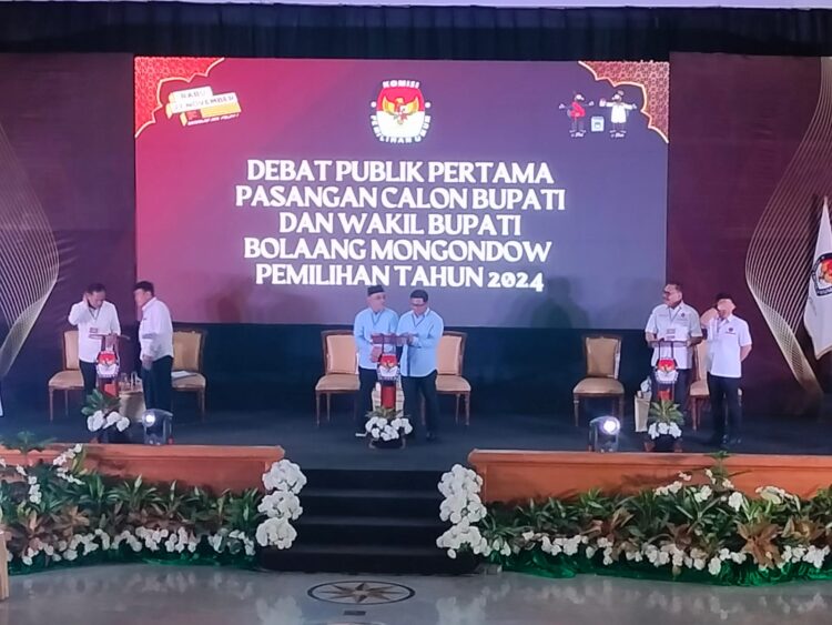 3 Paslon Cabup Bolmong Adu Visi dan Misi Kesejahteraan Rakyat Diselenggarakan KPU