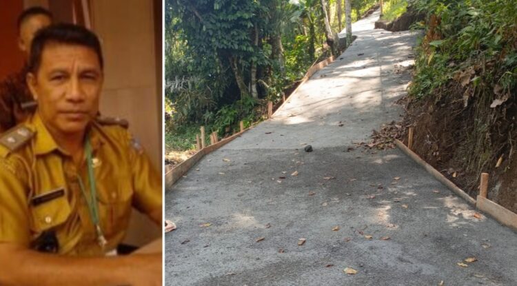 Pemerintah Kampung Lesah Rende Bangun Jalan Buat Para Petani, Segini Total Anggarannya